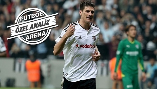 Mario Gomez atıyor Beşiktaş kazanıyor