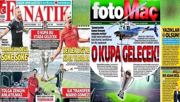 Spor gazeteleri oku - Spor gazete manşetleri - Gazete Oku (Fanatik, Fotomaç, AMK gazeteleri - 11 Mayıs 2016)