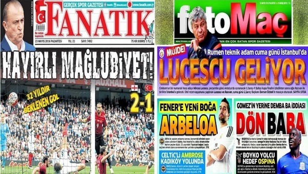 Gazete manşetleri - Gazete Oku (23 Mayıs 2016)