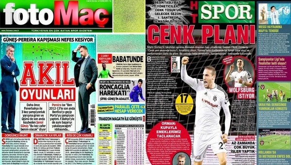 Spor gazeteleri oku - Spor gazete manşetleri - Gazete Oku (Fanatik, Fotomaç, AMK gazeteleri - 3 Mayıs 2016)