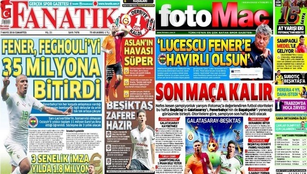 Gazete manşetleri - Gazete Oku (7 Mayıs 2016)