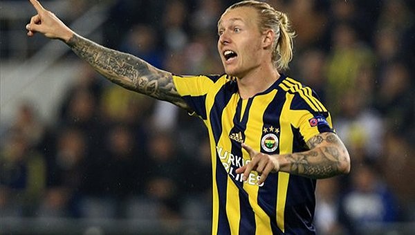 Fenerbahçe Simon Kjaer sevinci