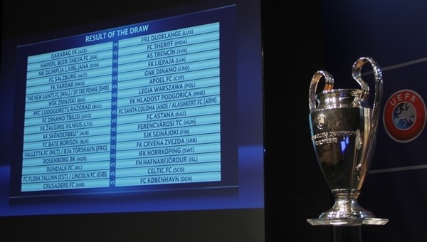 Şampiyonlar Ligi'nde 1. ve 2. tur kuraları çekildi