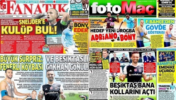 Gazete manşetleri - Gazete Oku (14 Temmuz 2016)