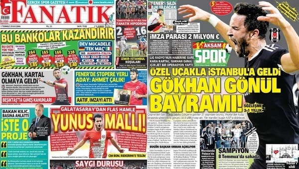 Gazete manşetleri - Gazete Oku (1 Temmuz 2016)