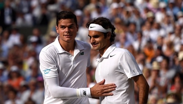 Wimbledon'da Federer elendi, Raonic finale yükseldi