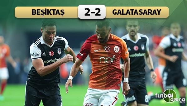 4 gol var kazanan yok! Beşiktaş 2 - 2 Galatasaray maçın özeti ve golleri