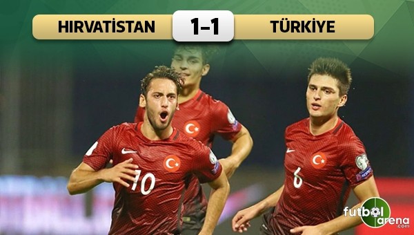 A Milli Takım 1 puanı kaptı! Hırvatistan 1 - 1 Türkiye maçın özeti ve golleri