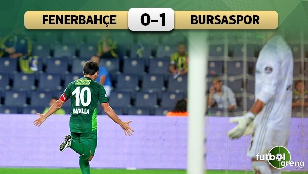 Fenerbahçe evinde yıkıldı! Fenerbahçe 0-1 Bursaspor maçın özeti ve golü