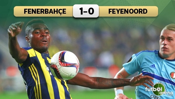 Fenerbahçe, Feyenoord'a ilk mağlubiyeti tattırdı - Fenerbahçe 1 - 0 Feyenoord maç özeti ve golleri