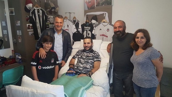 Fikret Orman'dan felçli taraftara ziyaret