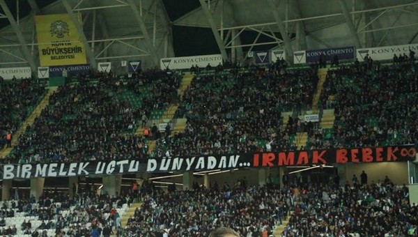 Konyaspor taraftarı minik Irmakı unutmadı