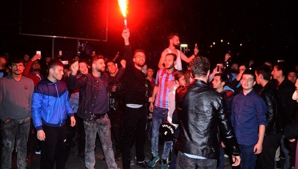Trabzon'da Galatasaray kutlamaları