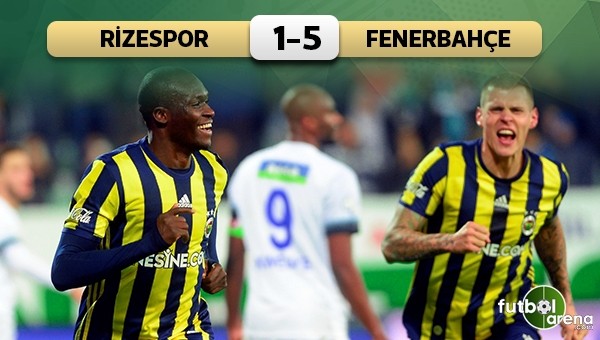 Çaykur Rizespor 1-5 Fenerbahçe maç özeti ve Moussa Sow golleri izle