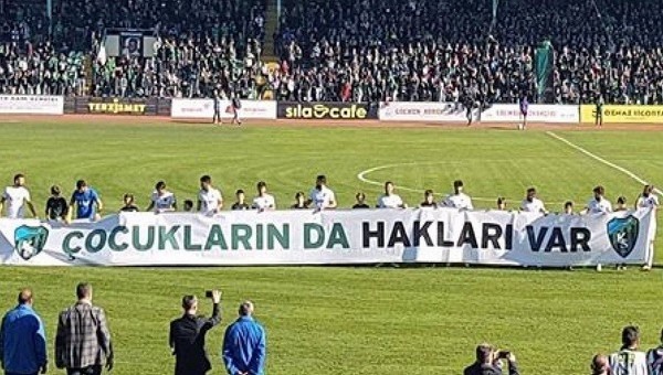 Kocaelispor'dan çocuk yasasına tepki