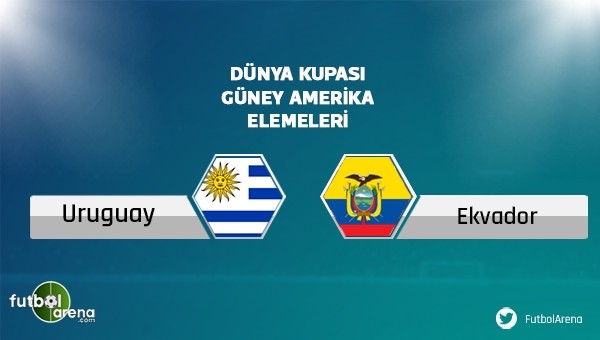 Uruguay - Ekvator maçı saat kaçta, hangi kanalda?