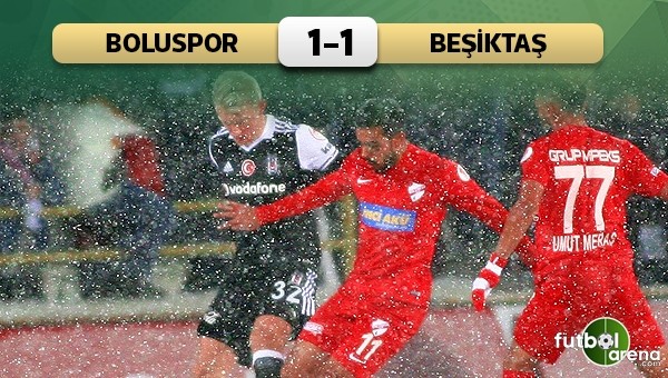 Boluspor 1-1 Beşiktaş maç özeti ve golleri