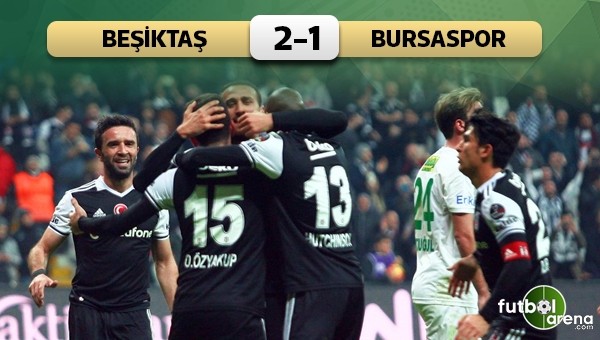 Beşiktaş 2-1 Bursaspor maç özeti ve golleri