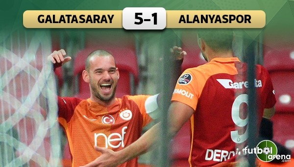 Galatasaray, Alanyaspor'a gol yağdırdı