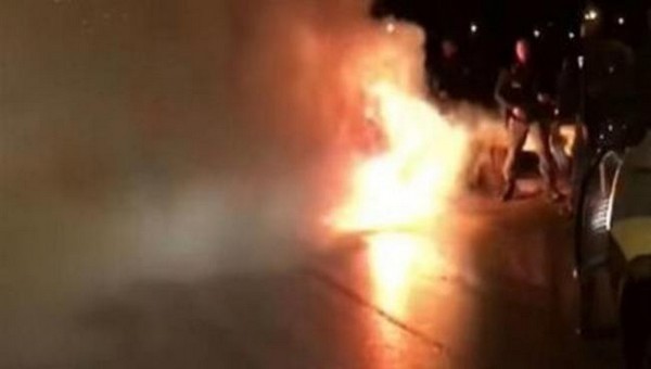 İtalya'da büyük panik! Takım otobüsü yandı