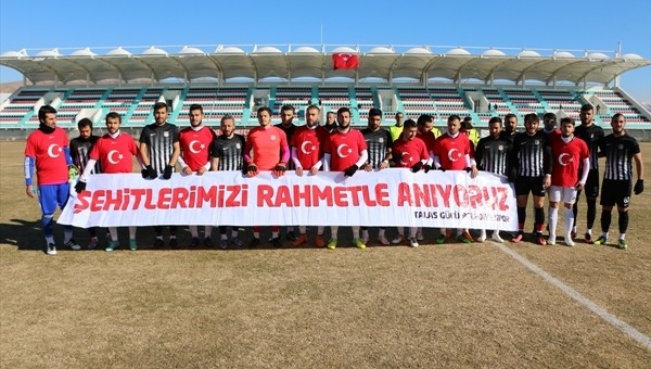 Kayseri'nin amatör takımı şehitlerimizi unutmadı