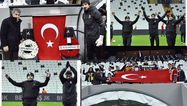 Vodafone Arena'da duygulandıran görüntüler