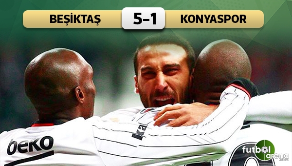 Beşiktaş 5-1 Konyaspor maç özeti ve golleri