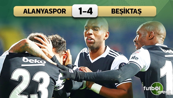 Alanyaspor 1-4 Beşiktaş maç özeti ve golleri