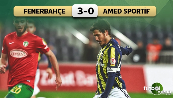 Fenerbahçe 3-0 Amedspor maç özeti ve golleri