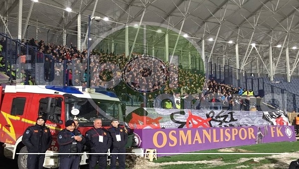 Osmanlıspor taraftarı Beşiktaş'ın Mustafa Kemal tezahüratını ıslıkladı