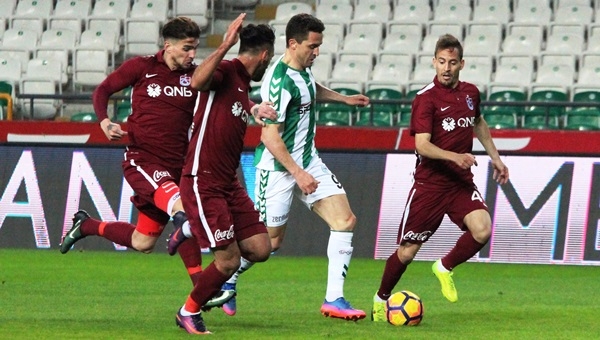 Atiker Konyaspor 1 - 1 Trabzonspor maçı özeti ve golleri