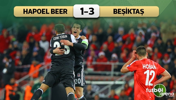 Hapoel Beer Sheva 1 - 3 Beşiktaş maç özeti ve golleri