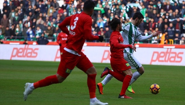Konyaspor 1 - 1 Antalyaspor maçı özeti ve golleri