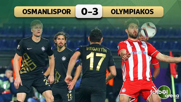 Osmanlıspor 0 - 3 Olympiakos maç özeti ve golleri (İZLE)