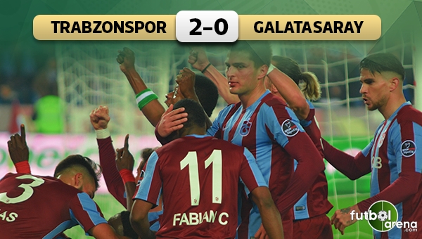 Trabzonspor 2-0 Galatasaray maç özeti ve golleri (İZLE)