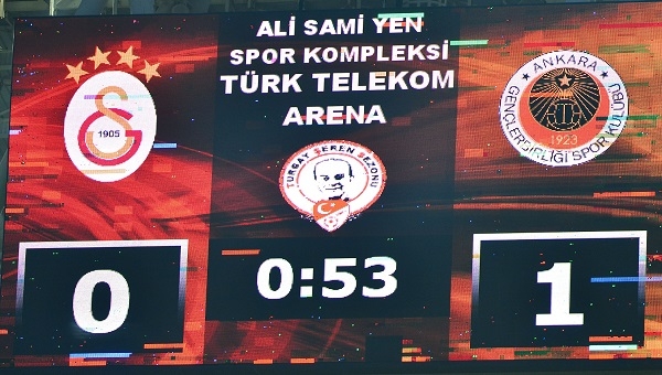 Galatasaray - Gençlerbirliği 33. saniyede Khalili'nin golü sezon rekoru oldu!