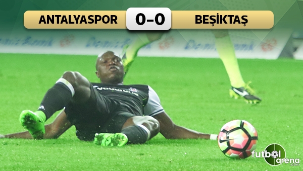 Lider Beşiktaş, Antalyaspor'a takıldı