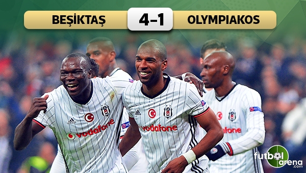 Beşiktaş 4-1 Olympiakos maç özeti ve golleri