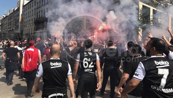 Beşiktaşlı taraftarların büyük coşkusu
