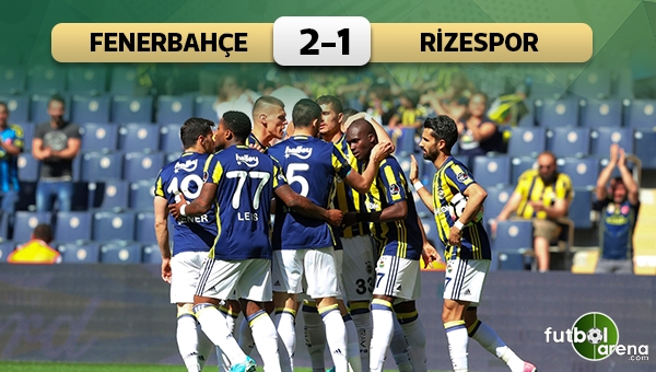Fenerbahçe 2-1 Çaykur Rizespor maç özeti ve golleri (İZLE)