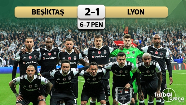 Beşiktaş 2-1 Lyon maç özeti ve golleri (Penaltılar 6-7)