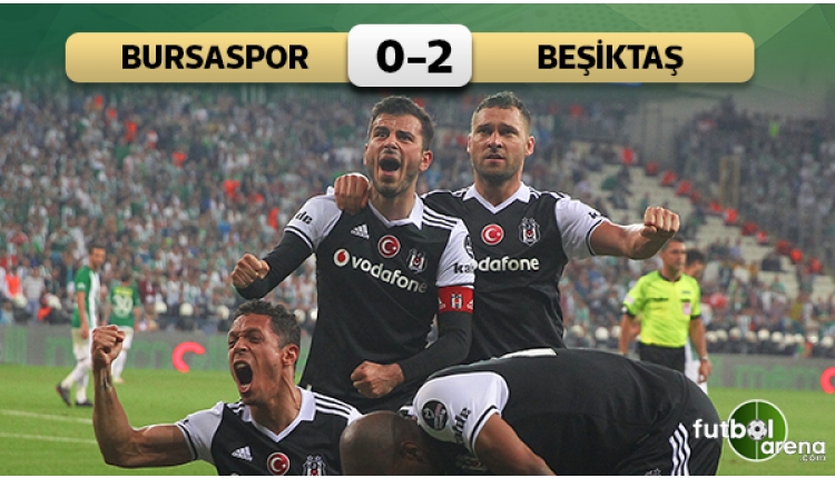 Bursaspor 0 - 2 Beşiktaş maçın özeti ve golleri (İZLE)