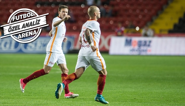 Galatasaray'da Wesley Sneijder kalitesini konuşturdu