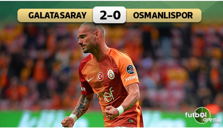 Galatasaray 2 - 0 Osmanlıspor maçın özeti ve golleri (İZLE)