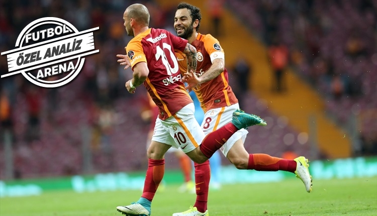 Galatasaray'ın yıldızı Wesley Sneijder, Osmanlıspor'un ipini çekti
