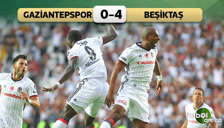 Gaziantepspor 0-4 Beşiktaş maç özeti ve golleri (İZLE)
