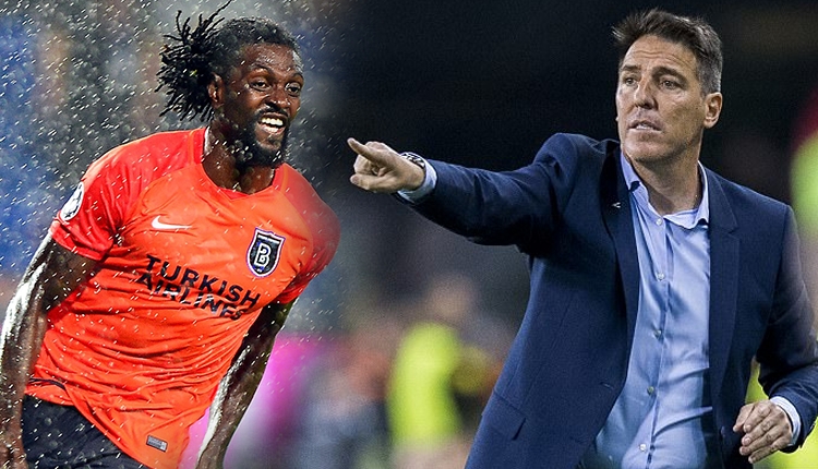 Başakşehir - Sevilla maçında Adebayor ile Berizzo birbirlerini ittiler