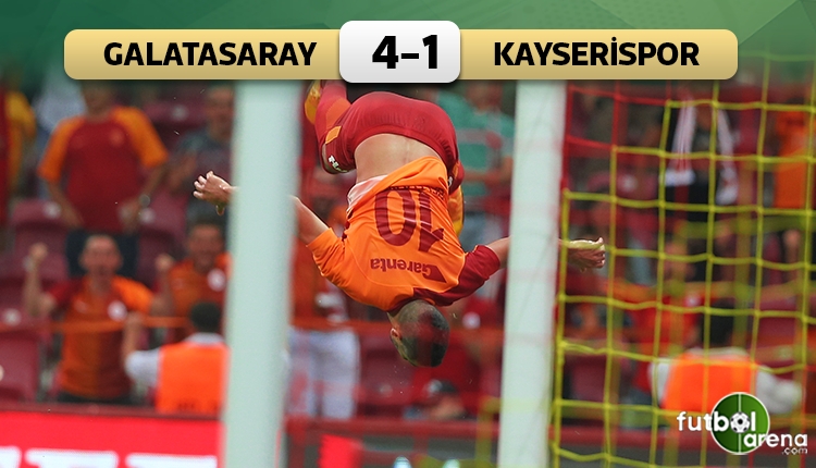 Galatasaray 4-1 Kayserispor maç özeti ve golleri (İZLE)