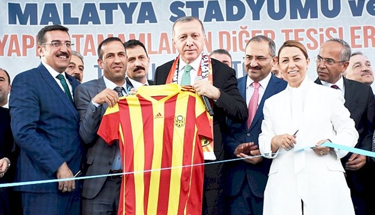 Malatyaspor'un yeni stadını Cumhurbaşkanı Erdoğan açtı