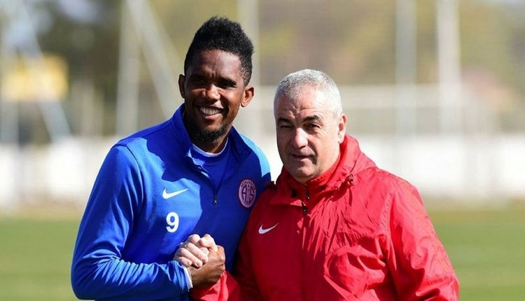 Antalyaspor'da Samuel Eto'dan Rıza Çalımbay'a: 